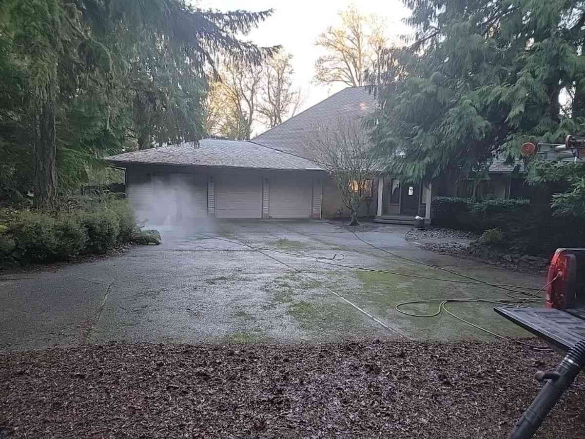 Pressure Washing Driveway